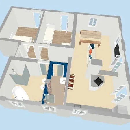 בית נופש Flat Salzeder Modern Retreat